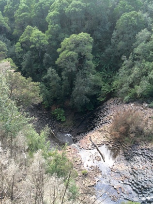 View from above Dip Falls